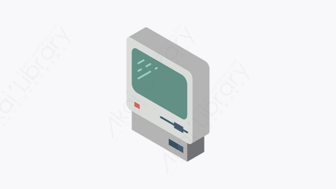 图片素材-072_旧电脑_old_computer
