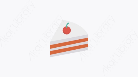 图片素材-0142-蛋糕piece_of_cake卡通扁平食物和饮料的元素图标