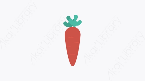 图片素材-0146-胡萝卜carrot卡通扁平食物和饮料的元素图标