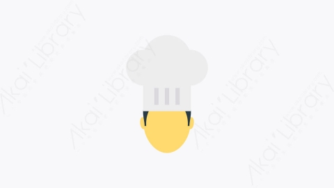 图片素材-0150-厨师chef卡通扁平食物和饮料的元素图标