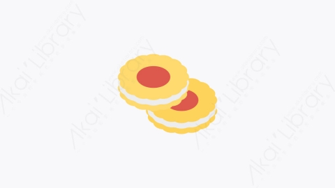 图片素材-0163-饼干cookies卡通扁平食物和饮料的元素图标