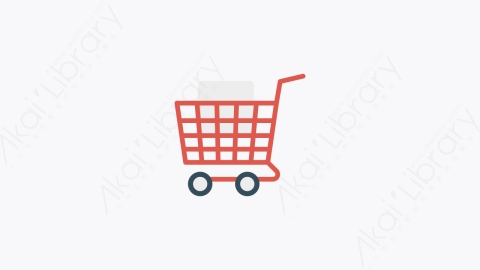 图片素材-0169-手推车trolley卡通扁平数字营销元素图标