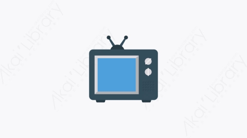 图片素材-0170-电视tv卡通扁平数字营销元素图标