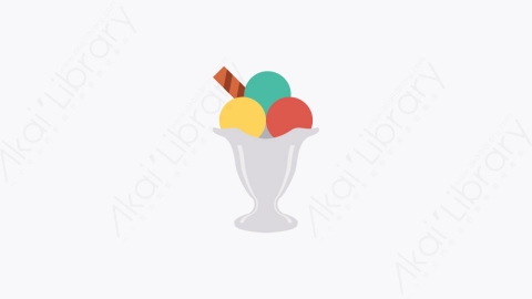 图片素材-0197-冰淇淋ice_cream卡通扁平食物和饮料的元素图标