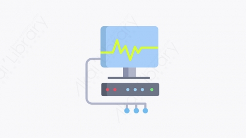 图片素材-017_心电图监护仪_ECG_monitor