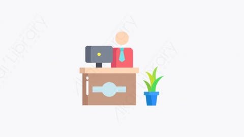 图片素材-037_接待员_receptionist