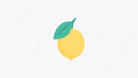 图片素材-0209-柠檬lemon卡通扁平食物和饮料的元素图标