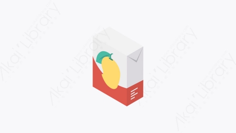 图片素材-0215-芒果mango卡通扁平食物和饮料的元素图标