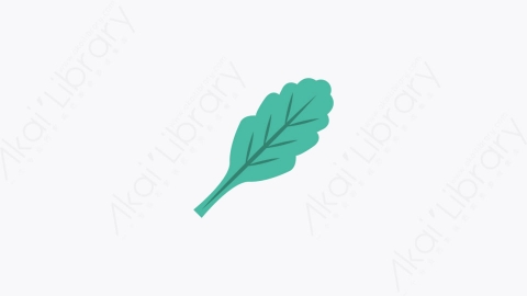 图片素材-0228-橡树叶oak_leaf卡通扁平食物和饮料的元素图标