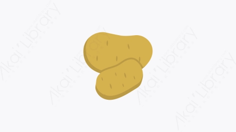 图片素材-0249-土豆potatoes卡通扁平食物和饮料的元素图标