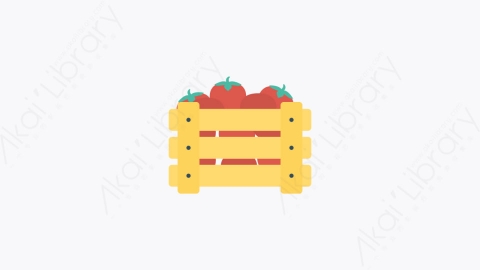 图片素材-0279-番茄tomato卡通扁平食物和饮料的元素图标