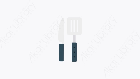 图片素材-0281-餐具cutlery卡通扁平食物和饮料的元素图标