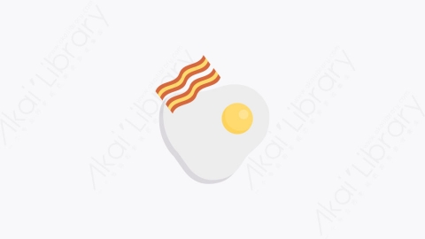图片素材-0289-早餐breakfast卡通扁平食物和饮料的元素图标