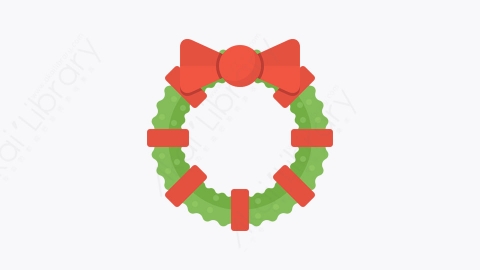 图片素材-005_圣诞花环_christmas_wreath