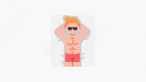 图片素材-019_日光浴_sunbathing