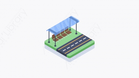 图片素材-010_公交站_bus_stop