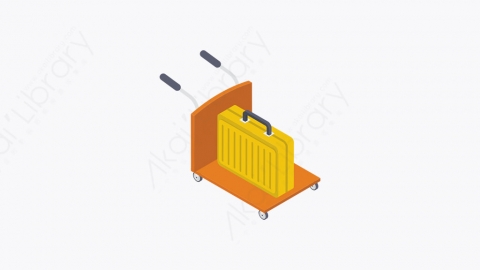 图片素材-033_行李车_luggage_cart