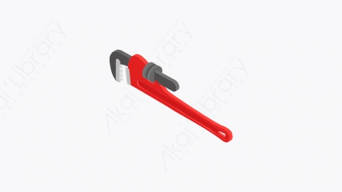 图片素材-037_管钳_pipe_wrench