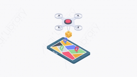 图片素材-032_无人机交付_drone_delivery