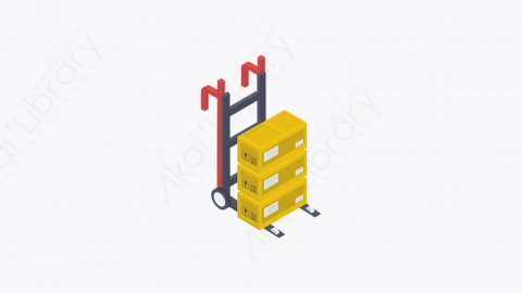 图片素材-058_行李车_luggage_cart