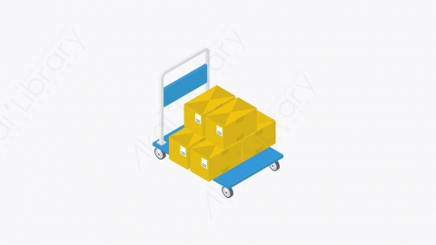 图片素材-059_行李车_luggage_cart