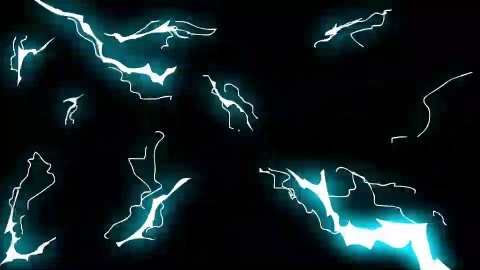 AE模板-手绘卡通过渡转场动画Electric Light闪电能量