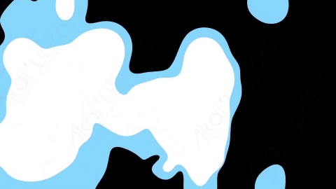 AE模板-手绘卡通液体过渡转场动画Transition 01