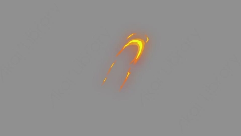 AE模板-卡通二维能量火焰闪电元素Effects_03