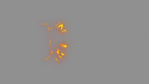 AE模板-卡通二维能量火焰闪电元素Effects_04