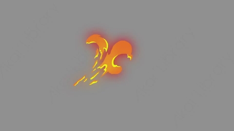 AE模板-卡通二维能量火焰闪电元素Effects_10