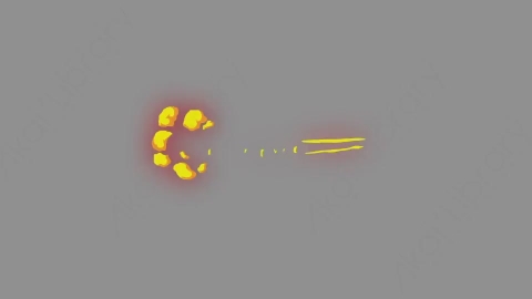 AE模板-卡通二维能量火焰闪电元素Effects_62