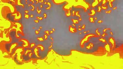 AE模板-卡通二维火焰元素Fire_FX_04