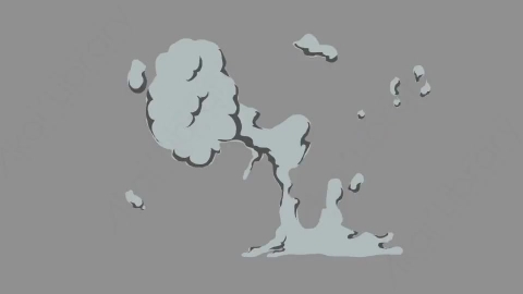 AE模板-卡通二维烟雾元素Smoke_FX_01