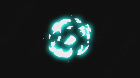 AE模板-手绘卡通能量爆炸元素Explosion_01