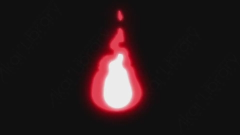 AE模板-卡通手绘动态火焰燃烧元素Fire_01