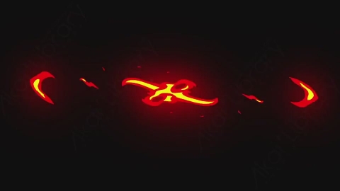 AE模板-手绘卡通动态火焰元素Fire_01