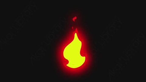AE模板-手绘卡通火焰元素Flame_01