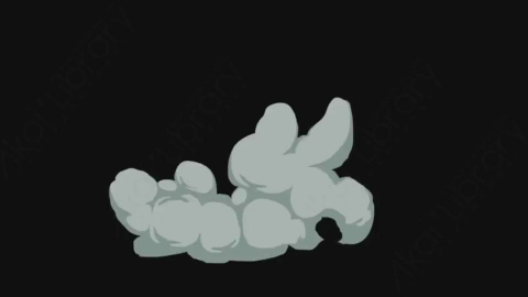 视频素材-卡通手绘动态烟雾元素SMOKE_01