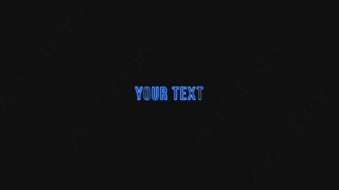 AE模板-手绘卡通发光涂鸦霓虹灯文字标题Text_01