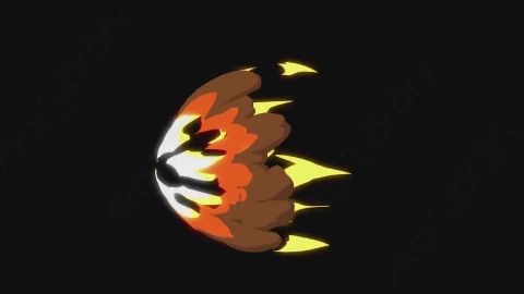 视频素材-卡通手绘火焰燃烧元素fire_01