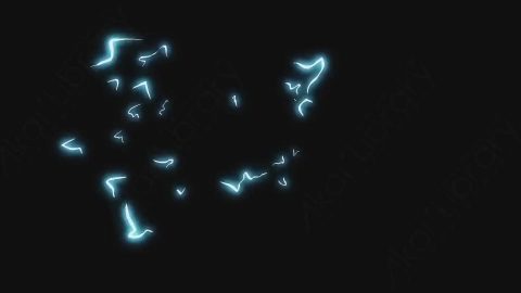 视频素材-卡通手绘动态闪电能量元素ELECTRICLE_02