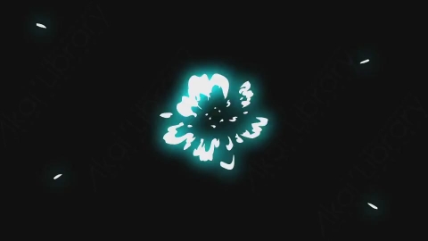 AE模板-手绘卡通爆炸效果包装元素Explosion_02