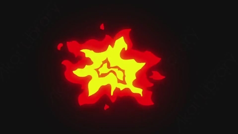 AE模板-手绘卡通火焰元素Fire_02