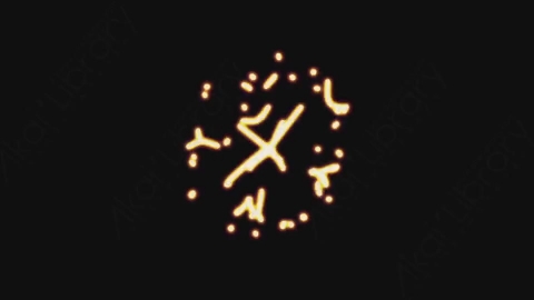 AE模板-手绘卡通发光涂鸦霓虹灯火花元素Friction_02
