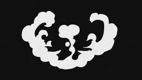 AE模板-卡通手绘动态烟雾元素Smoke_01