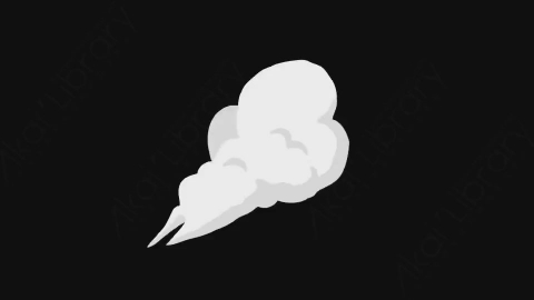 AE模板-手绘卡通烟雾元素Smoke_01