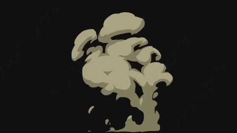 视频素材-卡通手绘烟雾元素smoke_02