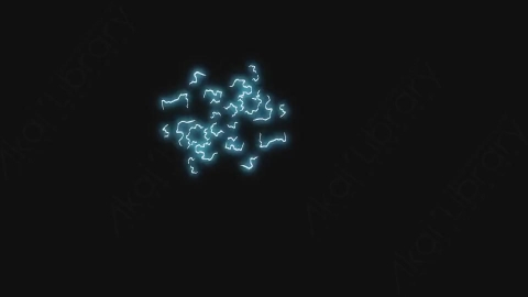 视频素材-卡通手绘动态闪电能量元素ELECTRICLE_03