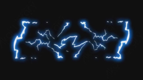 AE模板-手绘卡通闪电能量元素Electric_03