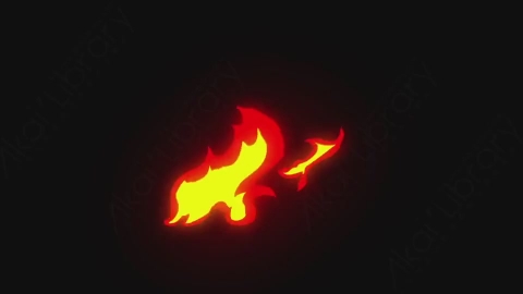 AE模板-手绘卡通火焰燃烧元素Fire_03